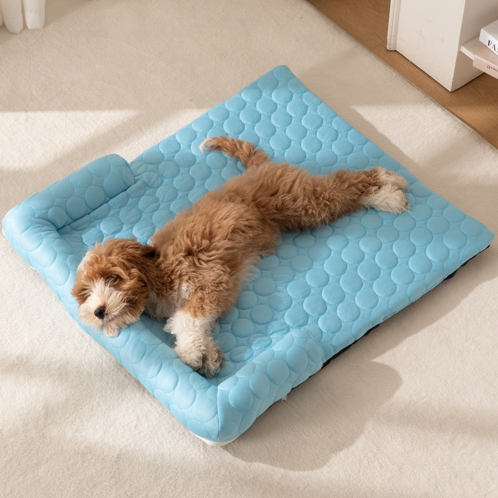 Ice Silk Cooling Mat Dog Bed