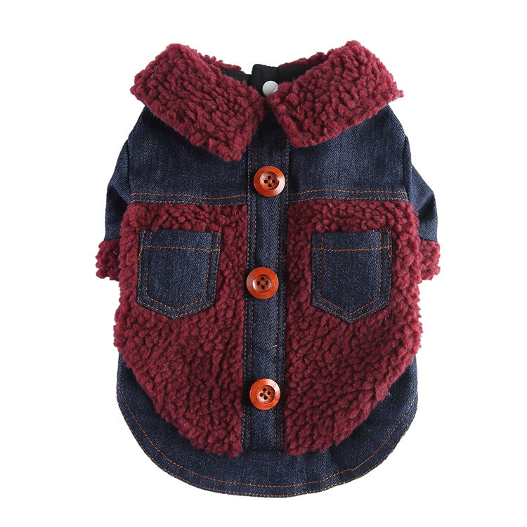 Dog Winter Coat with Breast Collar and Leash