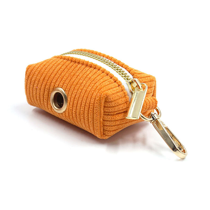 Corduroy Poop Bag Holder for Dogs