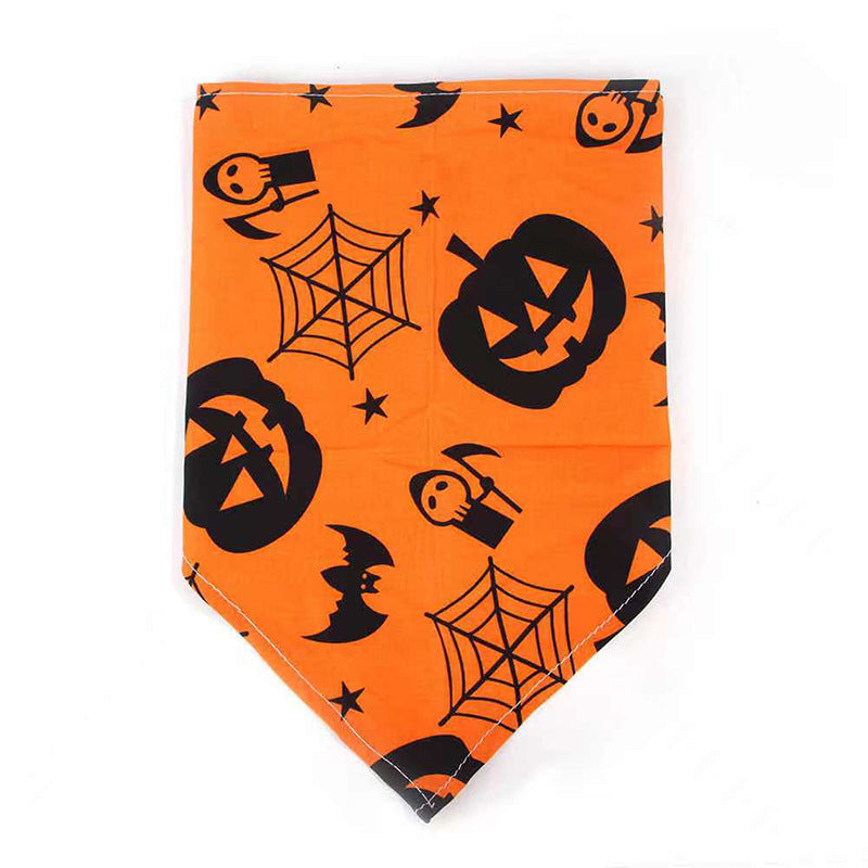 Halloween Skull Triangle Dog Bandana Scarf