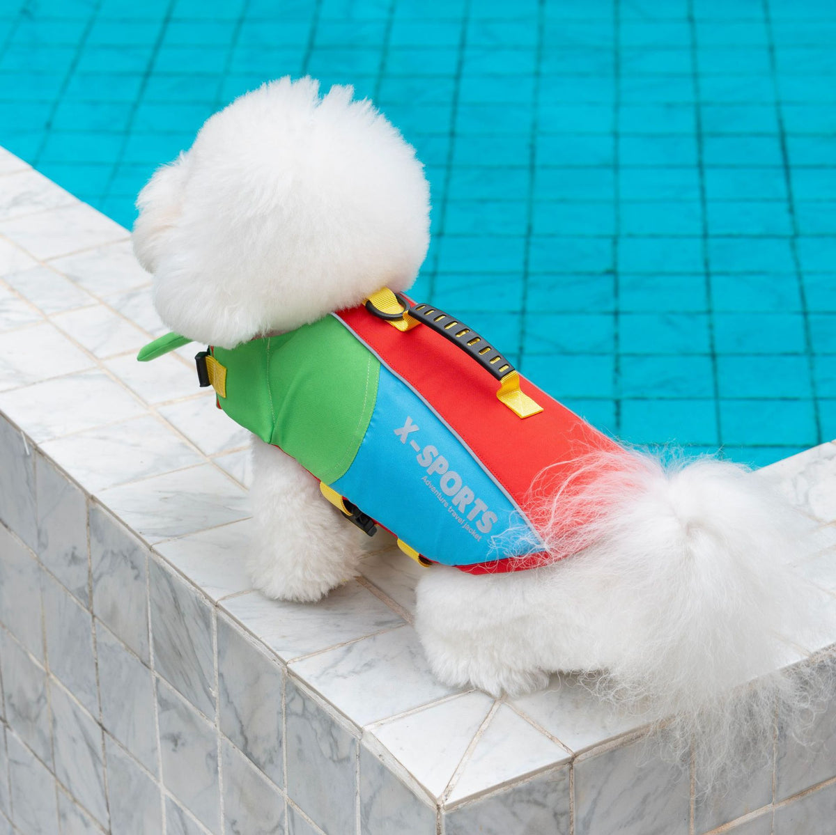Dog Swim Vest with Grab Handle in Multiple Colors