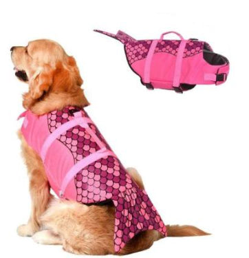Mermaid and Shark Dog Swim Vest