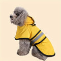 Reflective Poncho Dog Raincoat in Yellow and Blue