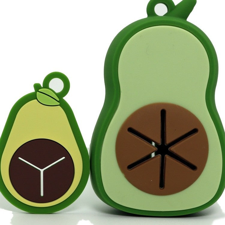 Silicone Waste Bag Clip with Avocado Design