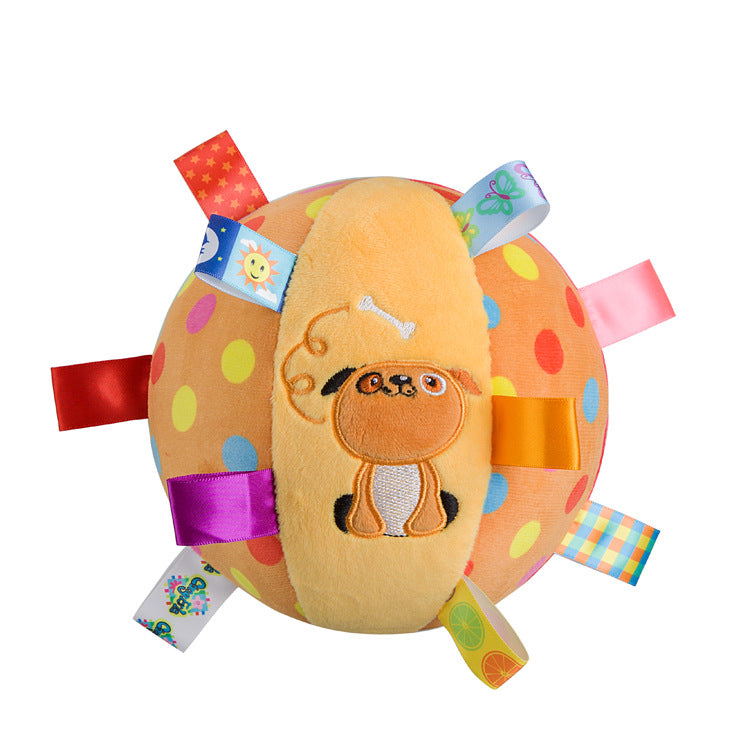 Colorful Squeaky Hanging Dog Toy With Ribbons