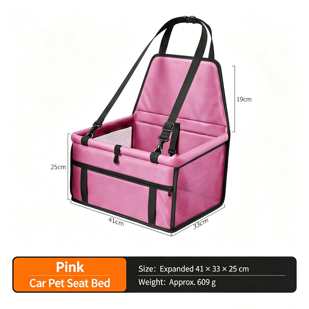 Foldable Breathable Dog Car Seat Carrier