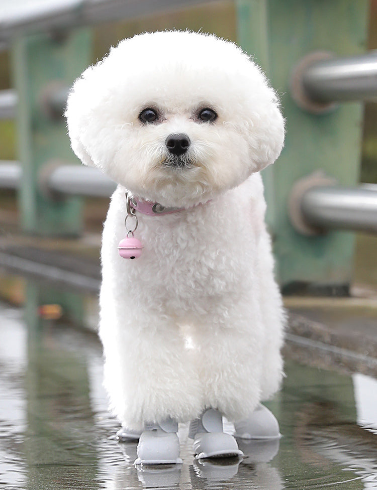 Waterproof Silicone Rain Boots for Dogs, 4-Pack