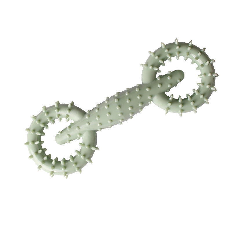 Dog Chew Toy Ring in Blue, Pink & Green