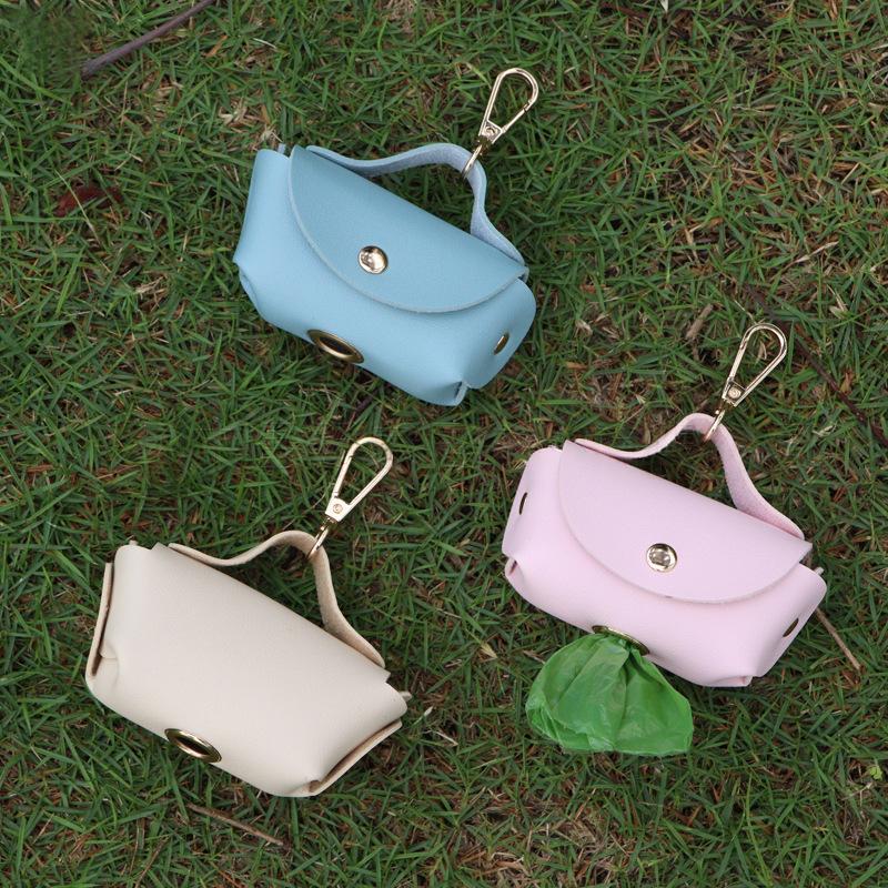 Solid-Color Waste Bag Holder for Dogs