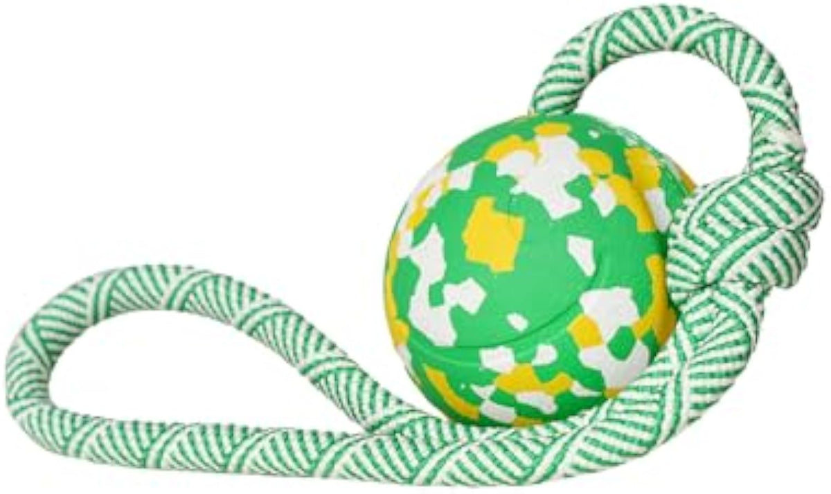 Dog Ball On Rope Fetch Toy For Small & Large Dogs