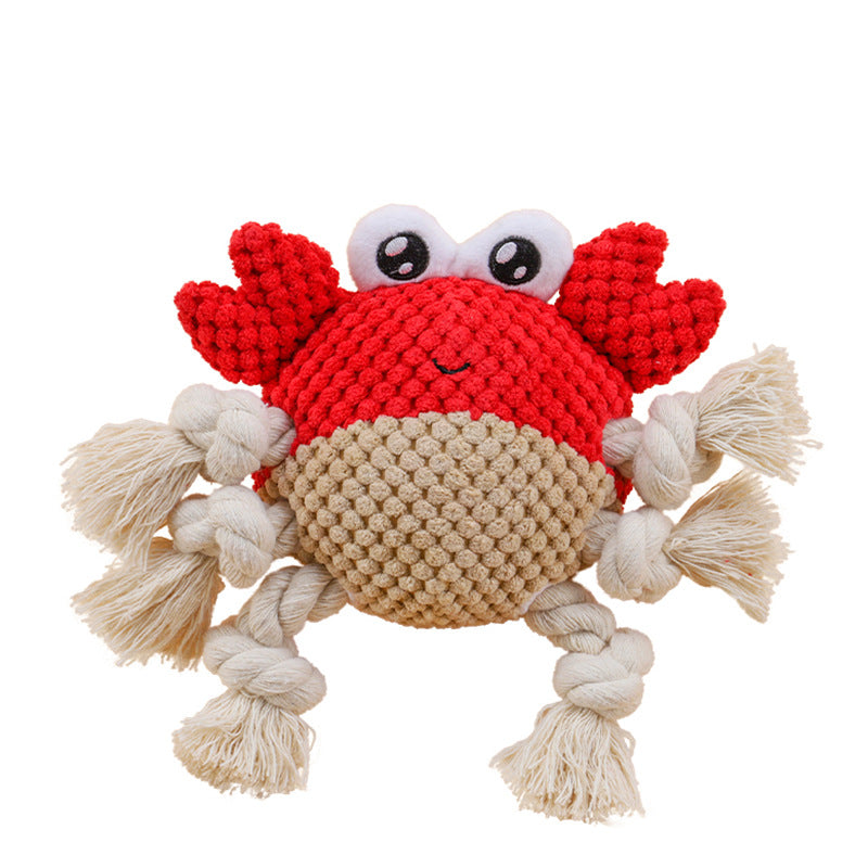 Interactive Rope Tug Toy for Dogs with Plush Ends