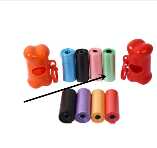 Poop Bag Rolls in Multiple Colors