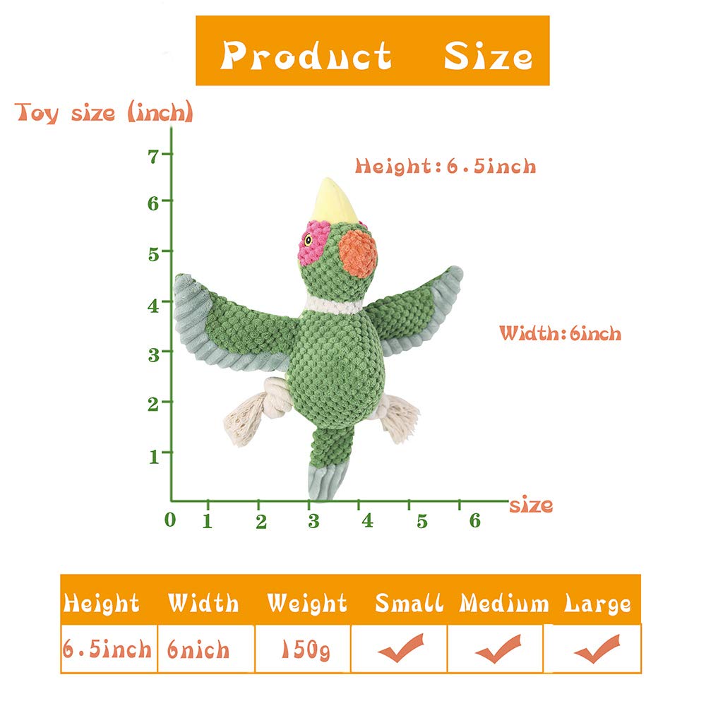 Plush Chew Toys Set for Dogs, Multi-Color