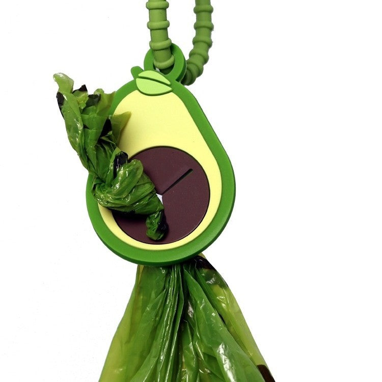 Silicone Waste Bag Clip with Avocado Design