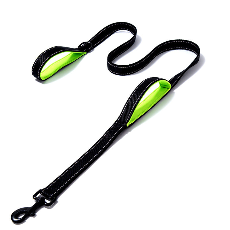 Double Thickened Reflective Nylon Leash for Dogs