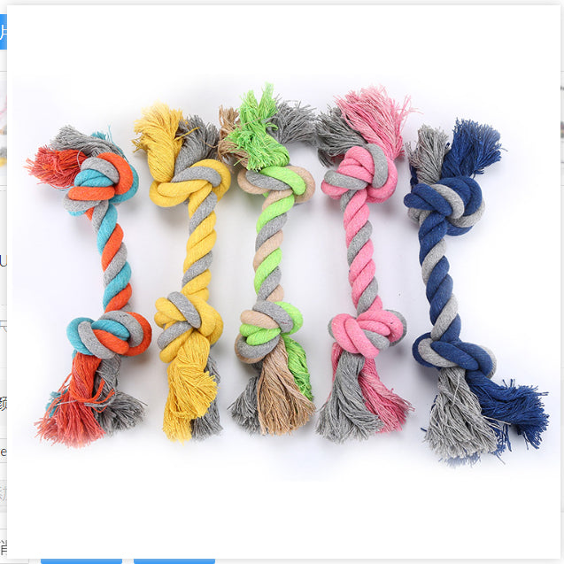 Cotton Rope Dog Toy in Multiple Colors