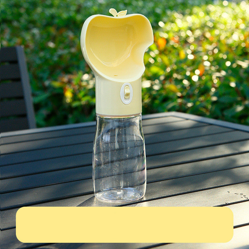 Portable Dog Water Bottle with Food Cup