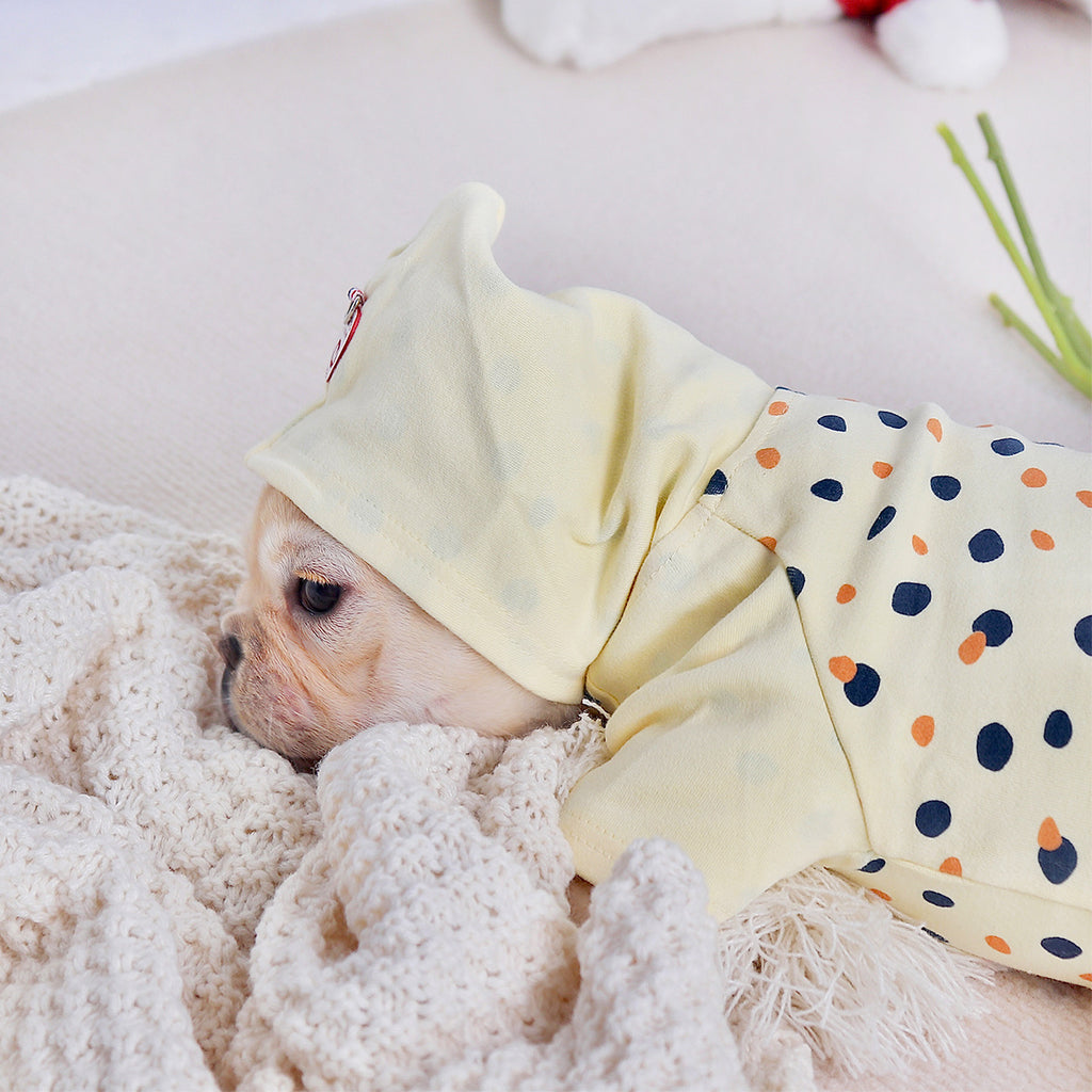 Thickened Yellow Hoodie for Small Dogs