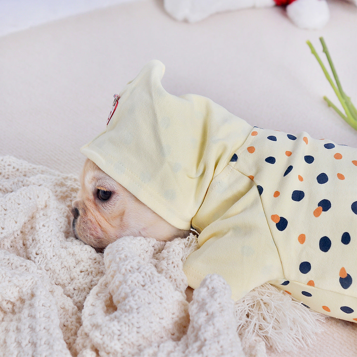 Thickened Yellow Hoodie for Small Dogs