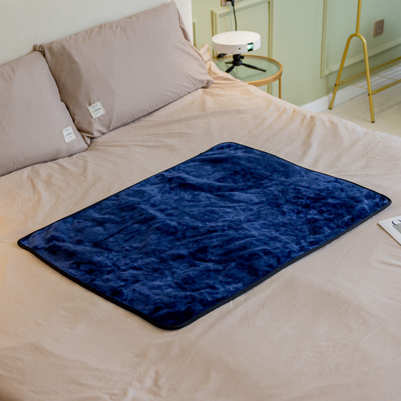 Waterproof Flannel Dog Blanket in Gray, Camel, Navy & Coffee