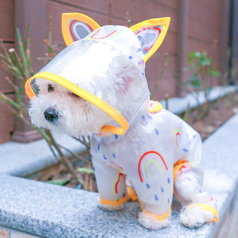 Transparent Waterproof Raincoat for Dogs