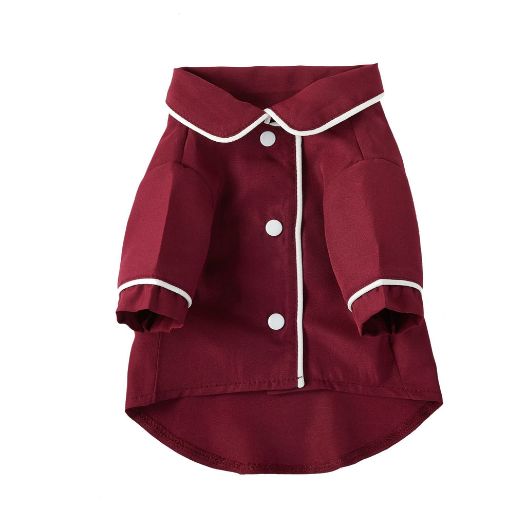Cozy Dog Pajamas in Red, Black, Yellow, Blue, and Wine Red