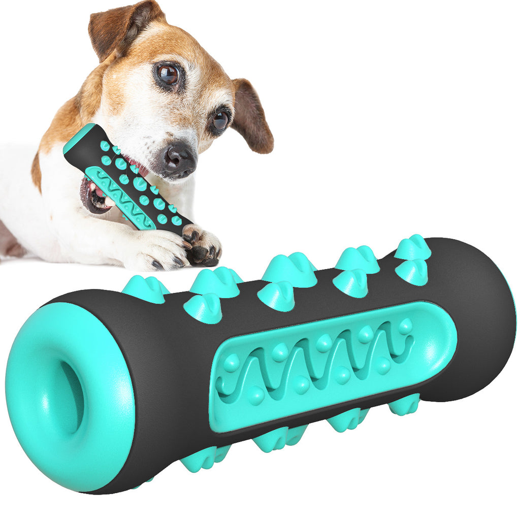 Rubber Stick Chew Toy for Dogs in Blue, Yellow and Green