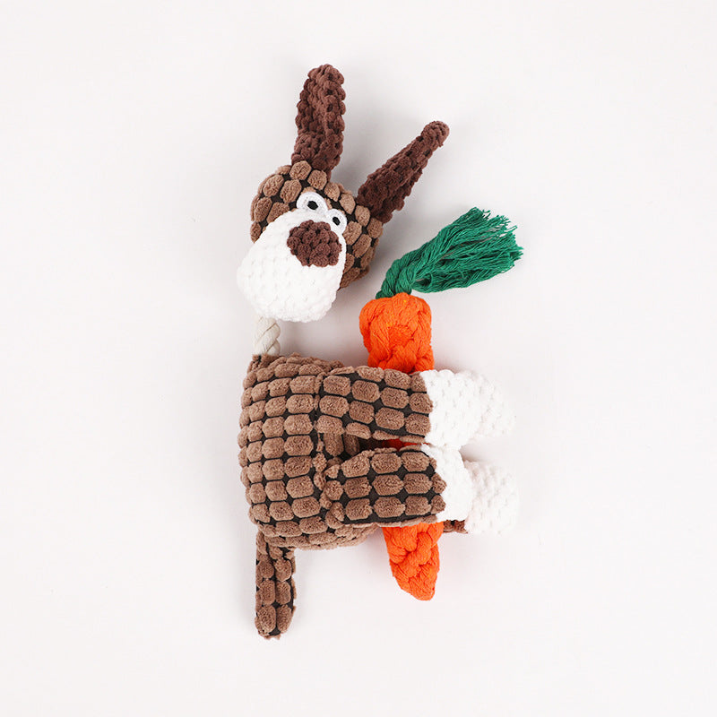 Funny Donkey Plush Dog Toy with Squeaky Sound