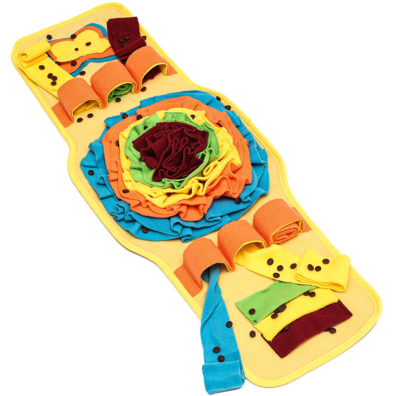Sniff Mat Dog Training Pad in Yellow and Blue