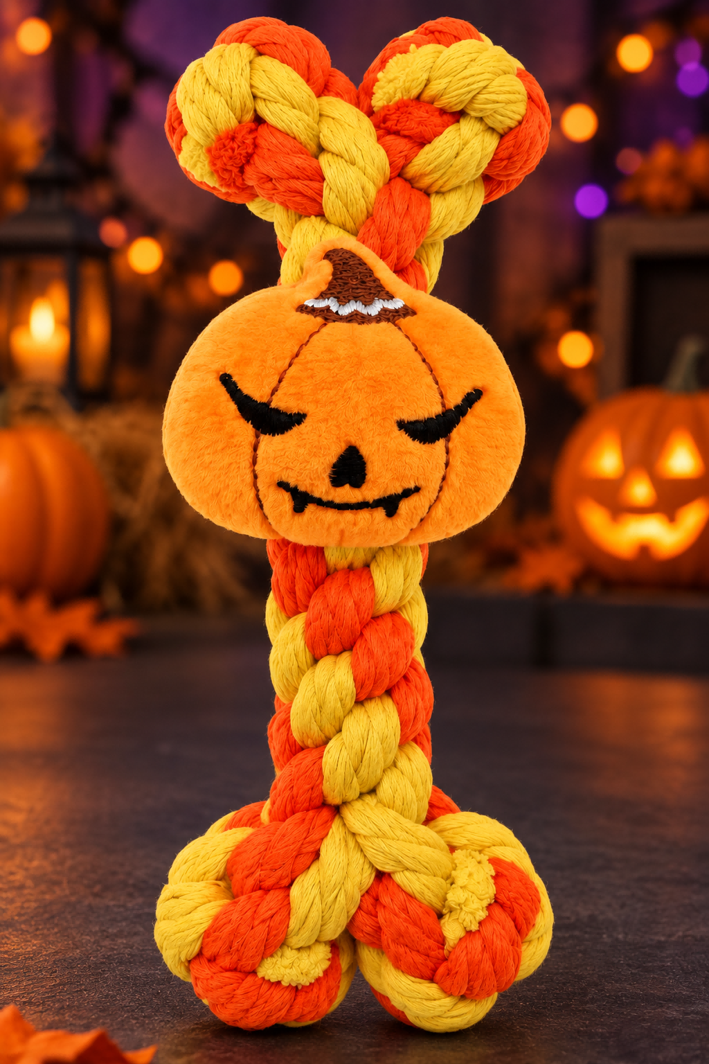 Halloween Tug Of War Spider Plush Dog Toy