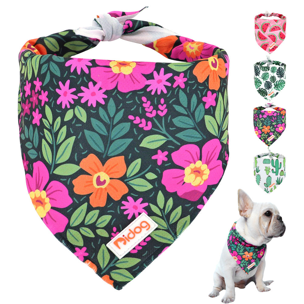 Soft Cotton Dog Scarf in Multiple Colors