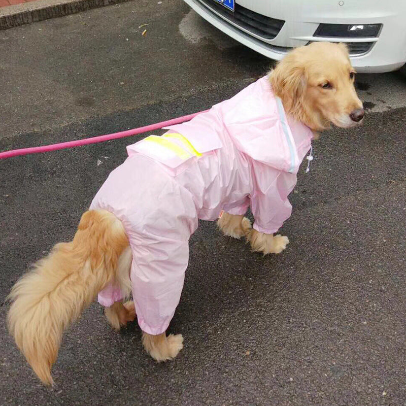 Waterproof Raincoat for Extra Large Dogs in Yellow and Camo