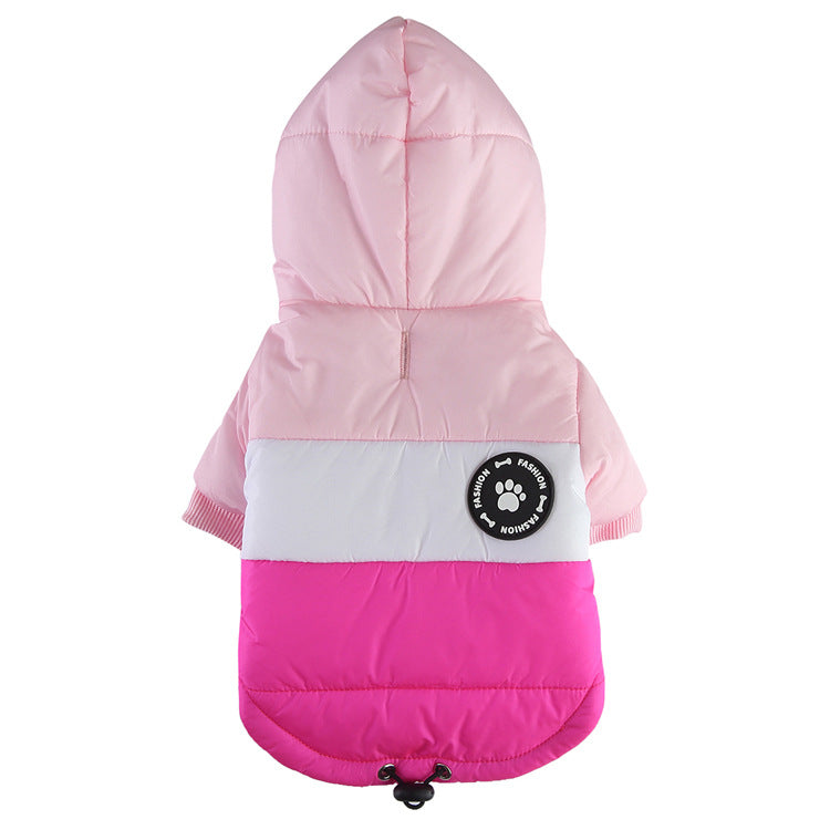 Dog Winter Coat with Breast Collar and Leash