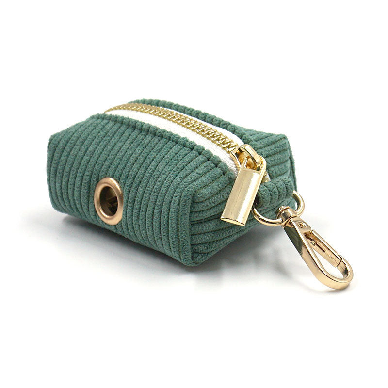 Corduroy Poop Bag Holder for Dogs