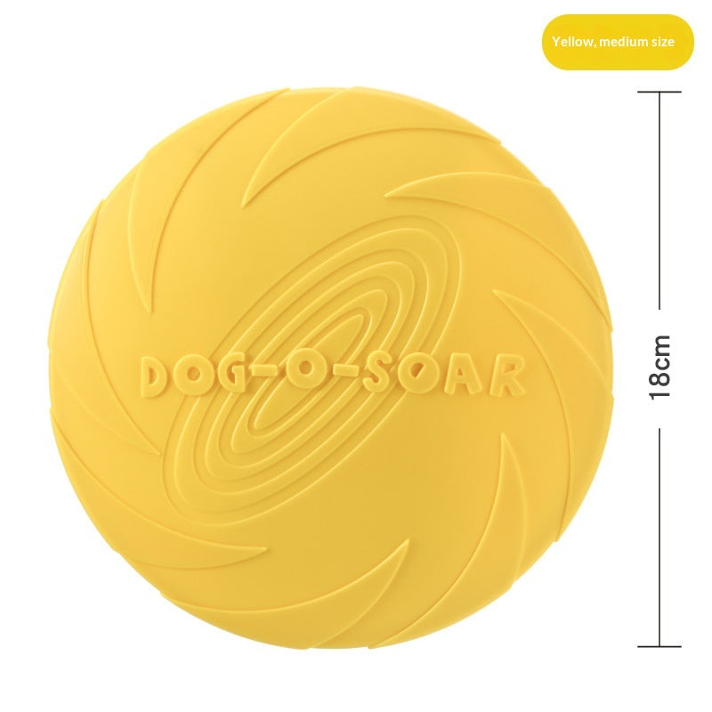 Bite-Resistant Flying Disc Fetch Toy in 6 Colors