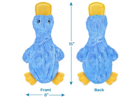 Interactive Squeaky Dog Chew Toy in Blue