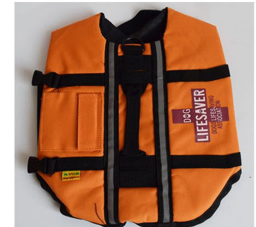 Orange Dog Swim Vest in Three Sizes