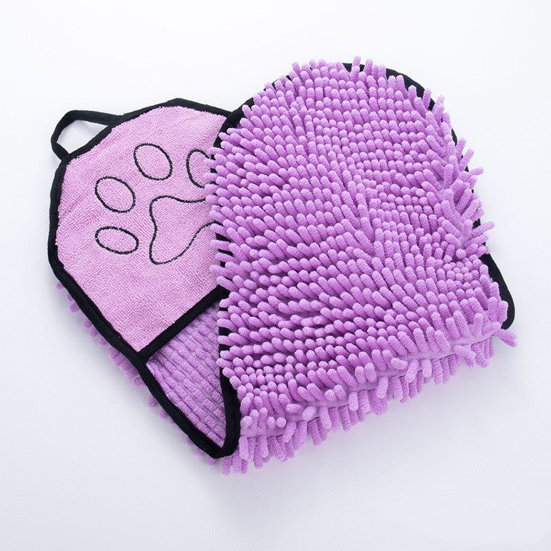 Microfiber Bath Towel for Dogs in Pink, Blue, Rose Red & Grey