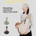Portable Shoulder Dog Carrier in Buckwheat Gray and Olive Green