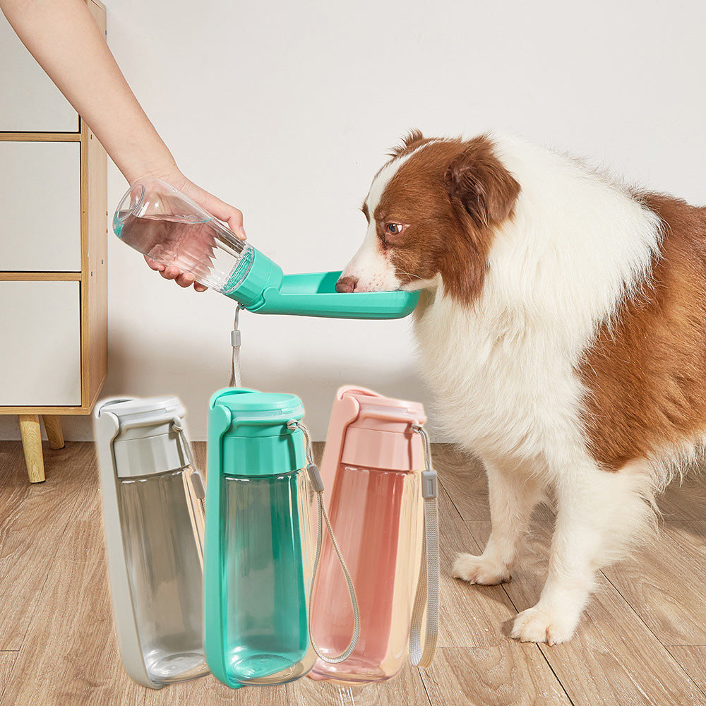 Portable Dog Water Bottle with Folding Design, 450-550ml