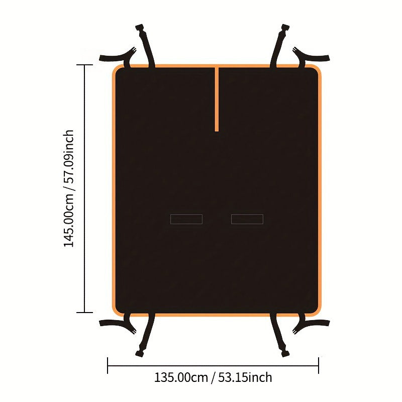 Waterproof Scratch Proof Dog Car Seat Cover in Black
