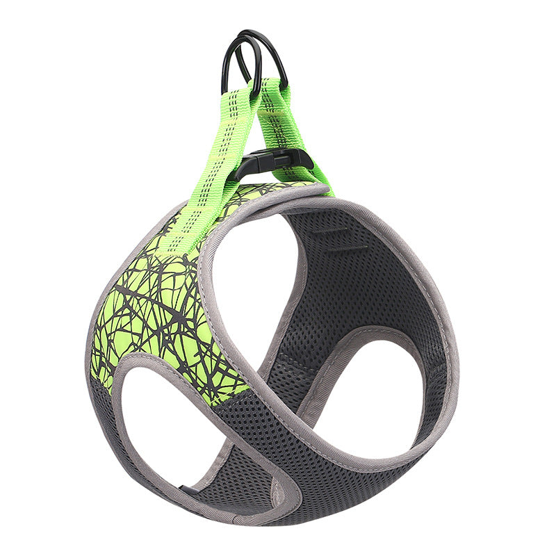 Dog Harness Vest in Blue, Black, and Green