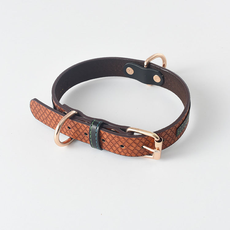 Durable Dog Collar and Leash Set in Multiple Colors