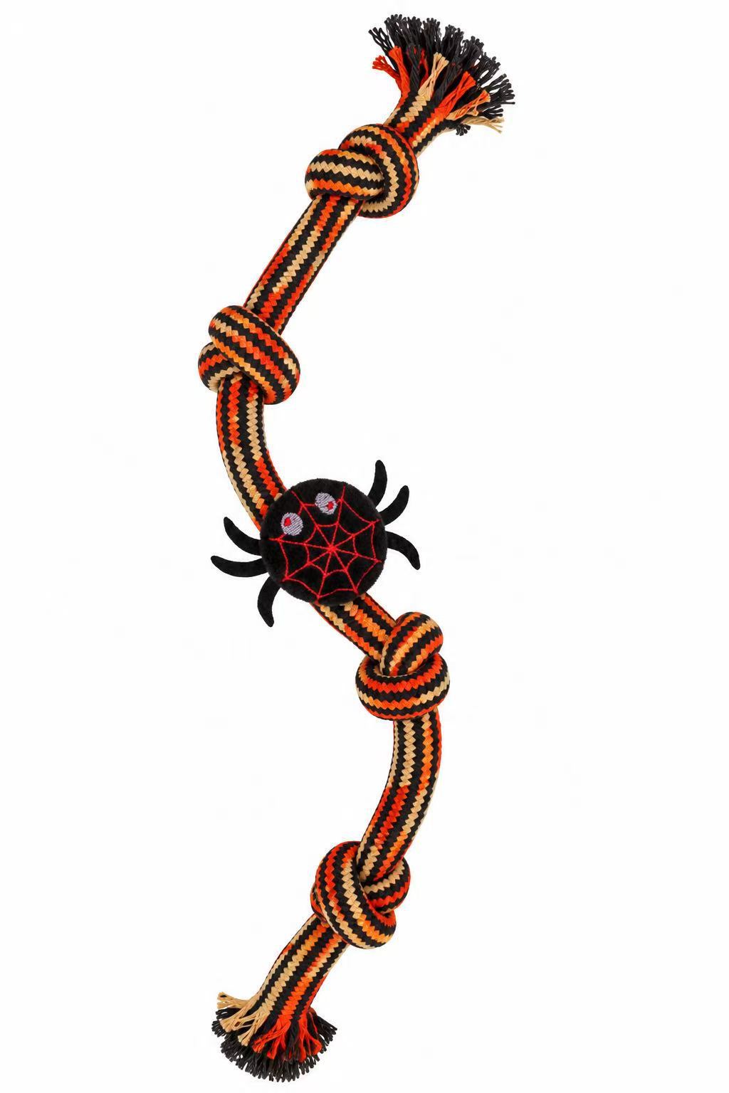 Halloween Tug Of War Spider Plush Dog Toy