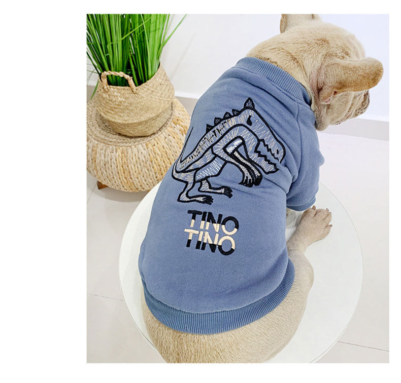 Velvet Autumn and Winter Dog Coat
