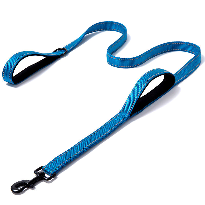Double Thickened Reflective Nylon Leash for Dogs